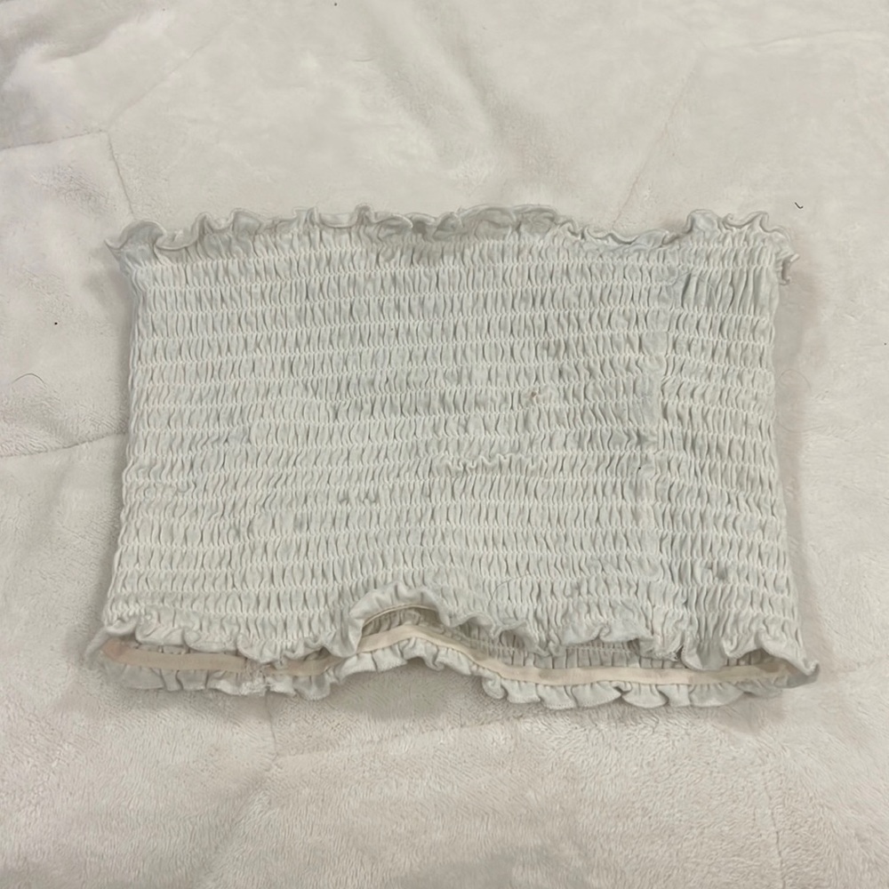 WHITE HOLLISTER TUBE TOP SMALL